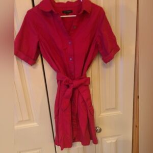Banana republic pinkish red denim dress